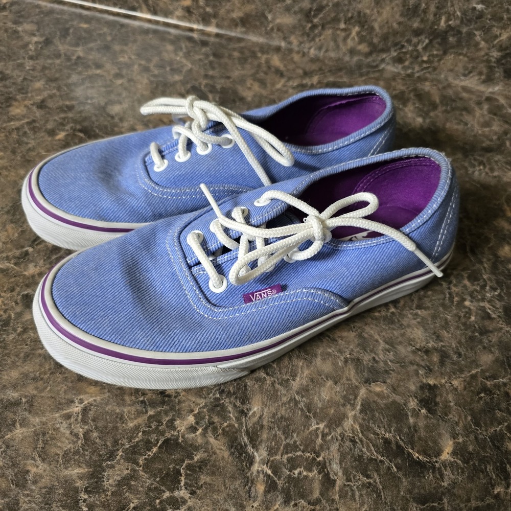 VANS Canvas Unisex Authentic Shoe (Blue) 5 Men = 6.5 Women